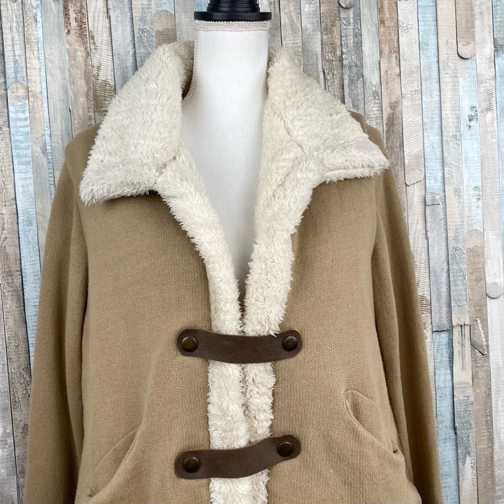 Pete Greta M Shearling Faux Fur Lined Knit Jacket - Picture 3 of 7